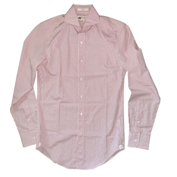 Thomas Mason For J. Crew Ludlow Slim Fit Small Check Plaid Dress Shirt - Picture 5 of 6